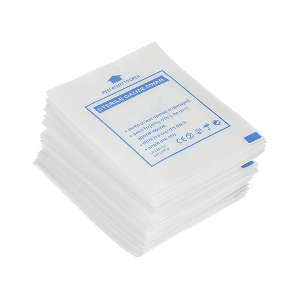 30Pcs Medical Gauze Pads, 5x5 cm, Absorbent Cotton Gauze Wipe Pads for Wound Care Dressing