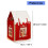 Ensemble de chalet en papier de vacances, coffret-Rouge 2 pièces 2