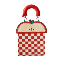 Cheerful Design Leather Tissue Dispenser With Wall-plaid apple