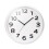 Modern Quiet Movement Wall Analog Clock With Bold 3D-White 1