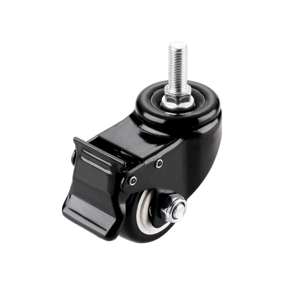 Brake Wheel Quiet Wearresistant Bearing Steering Cart Casters 2.5 Inch 9365049646697