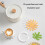 Thermal Insulation Daisy Flower Coasters Set Heatproof-White 6