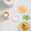 Thermal Insulation Daisy Flower Coasters Set Heatproof-White 7