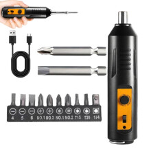 Electric Screwdriver, Tool Kit Cordless, 6 Torque Settings, Bits for Small Projects