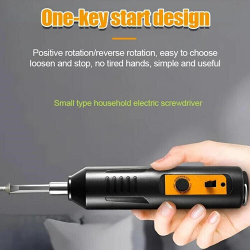 Electric Screwdriver,  Tool Kit Cordless, 6 Torque Settings, Bits for Small Projects 2
