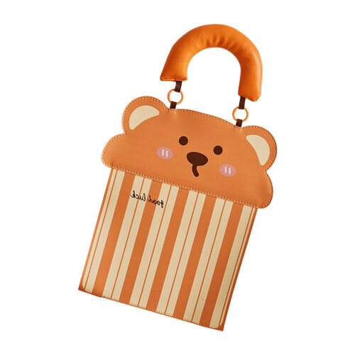 Bright Cartoon Wall Mounted Tissue Keeper Soft-yellow bear