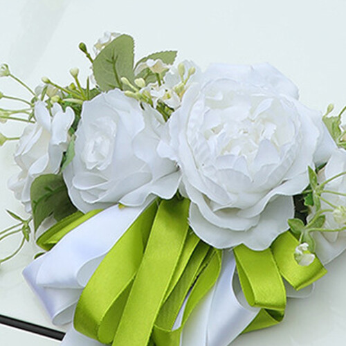 Ensemble de décorations de voiture de mariage à fleurs 1