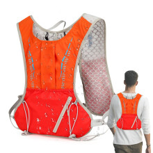 Running Backpack Reflective Cycling Backpack Lightweight Hydration for Outdoor Travel Orange A