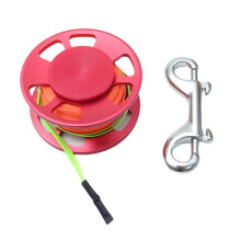 Scubas Diving Spools Finger Reel Aluminum Alloys Diving Finger Spools Dive Reel For Underwater And Red
