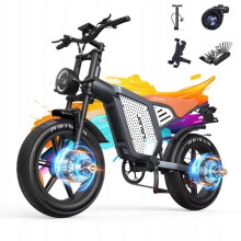 Bici elettrica - JANSNO - X60G - 1500W - Batteria 48V 23Ah - 55KM di autonomia - Velocità max 56 km/h