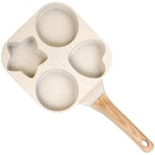 4Cup Nonstick Omelette Skillet Egg Frying Pan, Healthy Breakfast Pancake Pan