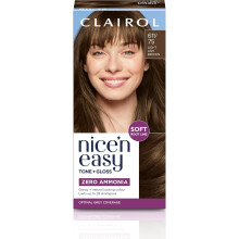 Tinta per capelli Nice n Easy Tone + Gloss 611/75 Castano cenere chiaro, senza ammoniaca, condizionante per capelli, colore che