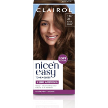 Tinta per capelli Nice n Easy Tone + Gloss 500/765 Castano Medio Senza Ammoniaca, Balsamo per Capelli, Dura Fino a 28 Lavaggi