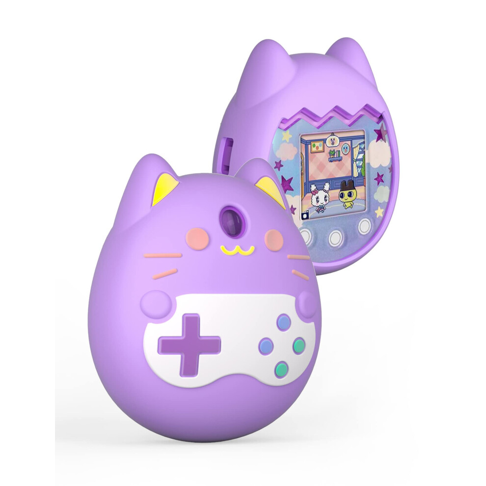 Silicone Case For Tamagotchi Pix, Protective Cover (Purple) Purple 9412369698803