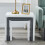 (WHITE+GREY+WHITE) Nested Coffee Table Set of 3, Stackable Side Tables 3