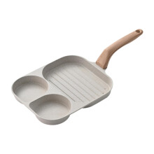 Nonstick Frying Pan Fried Egg Pan Induction, Gas, Electric 3in1 Versatile Omelette Non Stick for Burgers Crepe Hamburger