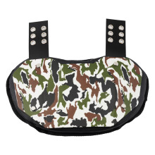 Football Back Protective Gear for Youth and Adult Players Lightweight and Resistant, Brown and black
