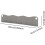 Kitchen Sink Guard Wall Backsplash, SplashProof  Barrier, Water Splash Protector for Dishwashing, Gray 3