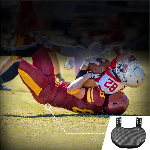 Football Backplates  Adjustable Nylon Strap, Youth Back Protector 2