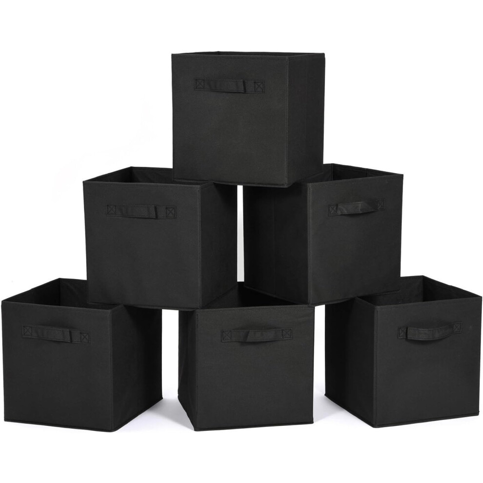 Heavy-Duty Polypropylene Material Storage Bins, Foldable Fabric Storage Cubes, Set Of 3, Easy Carrying Handles, For Closet And Toys Storage 9437117110925
