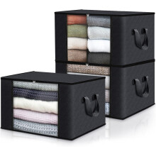 Foldable Design, Stainless Steel Zipper For Portable Storage, Clear Window With Reinforced Handle, Non-woven Fabric, Breathable Material, Versatile Co
