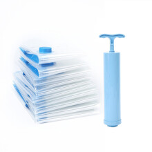 Bolsas de almacenamiento al vacío con válvula antifugas, ahorran espacio por compresión para abrigos, mantas, edredones, protección contra moho,