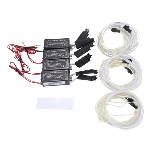 6Pcs Car Front Headlight Ultra Bright Angel Eyes C