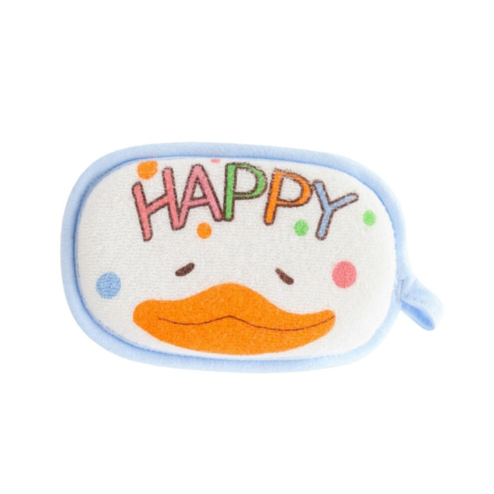Cartoon Cotton Absorbent Sponge for Toddler Sponge Bath Hanging Rope Long Serving Life