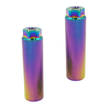 Bike Pegs Anti Skid Aluminum Alloy Foot Pegs Fits 3/8 inch Axles Colorful 1Pair Aluminum Alloy Bike Mountain Anti Skid Bicycle