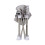 Living And Home Portable and Foldable Baby Highchair with Tray, Grey 4
