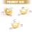 Golden Ingot Metal Candy Tin Chocolate Box Snacks Container-S 3