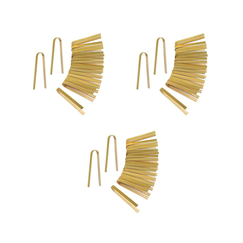 150Pcs Tongs Disposable Cooking Utensils Mini Bamboo Tongs Natural Toast Tongs For Cooking 4711011311684