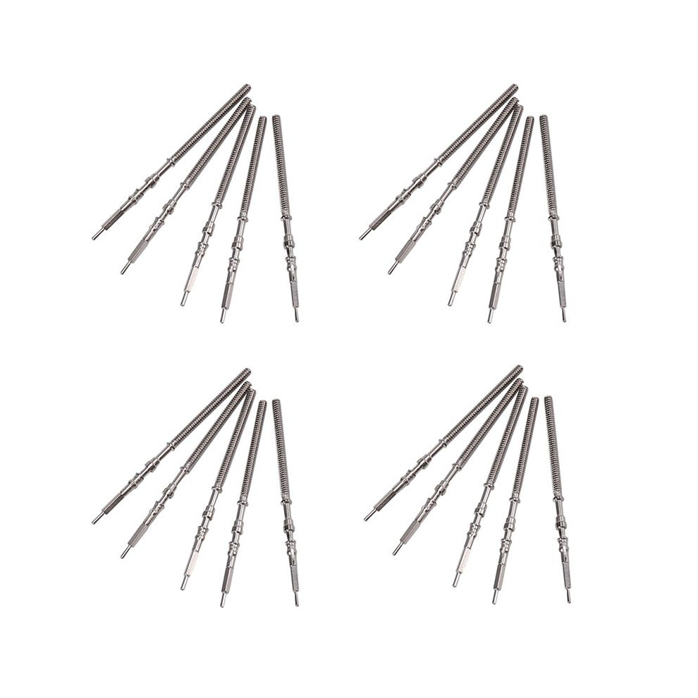 20Pcs Movement Watch Steel Stem Crown Kit Watch Of Parts Nh35 Nh36 Nh38 Nh39 Movement Watch Stem Spare Parts Silver 4713840214907
