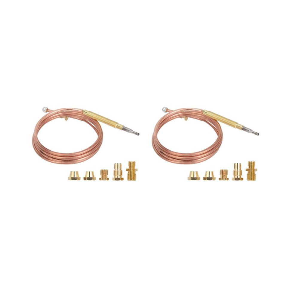 Universal Gas Stove Thermocouple With 25Pcs Nuts Heating Gas Burner Replacement Thermocouple Adaptor 4713613799730