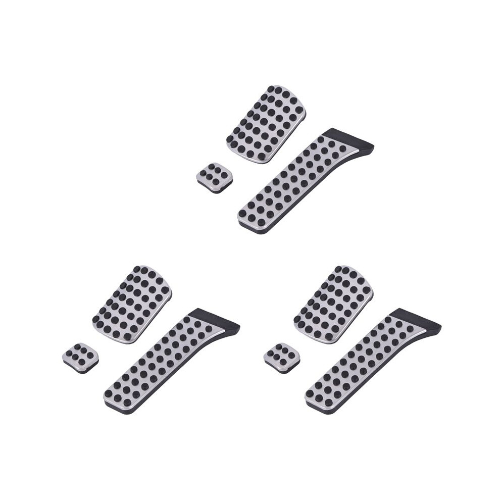 3X For Mercedes Benz C E S Glk Slk Cls Sl-Class W203 W204 W211 W212w210 Amg,Accelerator Brake Footrest Pad(3Pcs) Silver 4711094197533