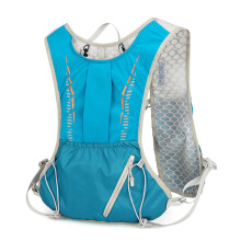 Drinking Backpack Reflective Backpack Breathable Shoulder Strap Reflective Hydration Pack for Nighttime Outdoor Activities Blue C