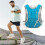 Drinking Backpack  Reflective Backpack  Breathable Shoulder Strap Reflective Hydration Pack for Nighttime Outdoor Activities Blue C 2