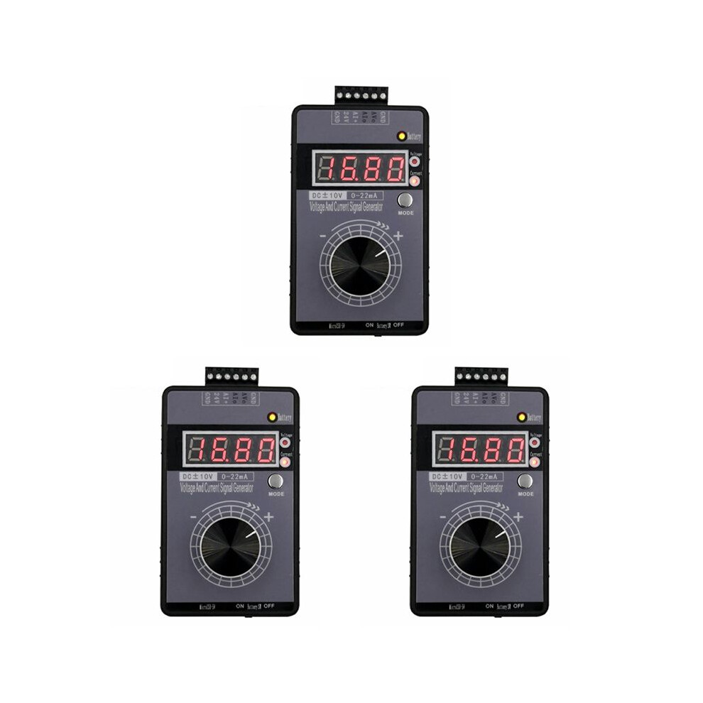 3X Precision 4-20Ma Current Voltage Signal Generator, Analog Simulator For Plc And Panel Debugging, Frequency Converter 4713734200153