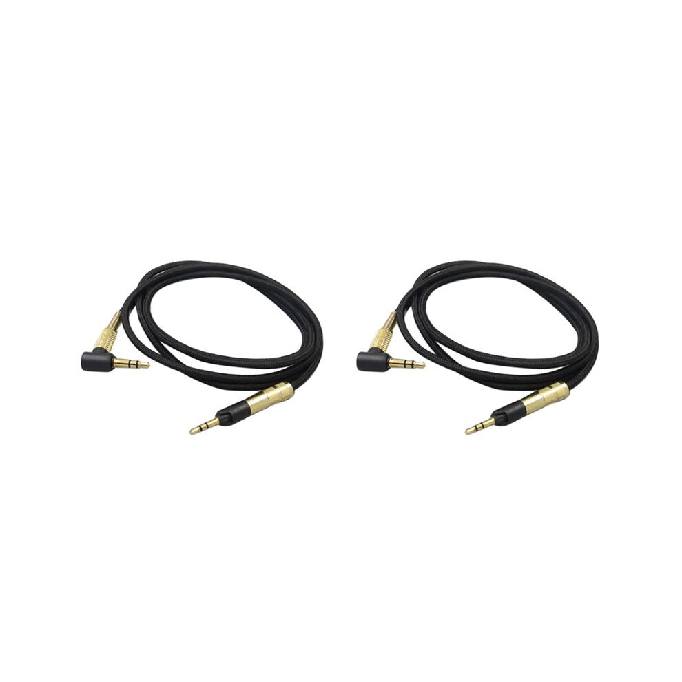 2X Headphones Replacement Audio Cable For Sennheiser Hd518 Hd558 Hd598 Hd595 Hd559 Hd569 Hd579 Hd599(Without Microphone) Silver 6034221234900