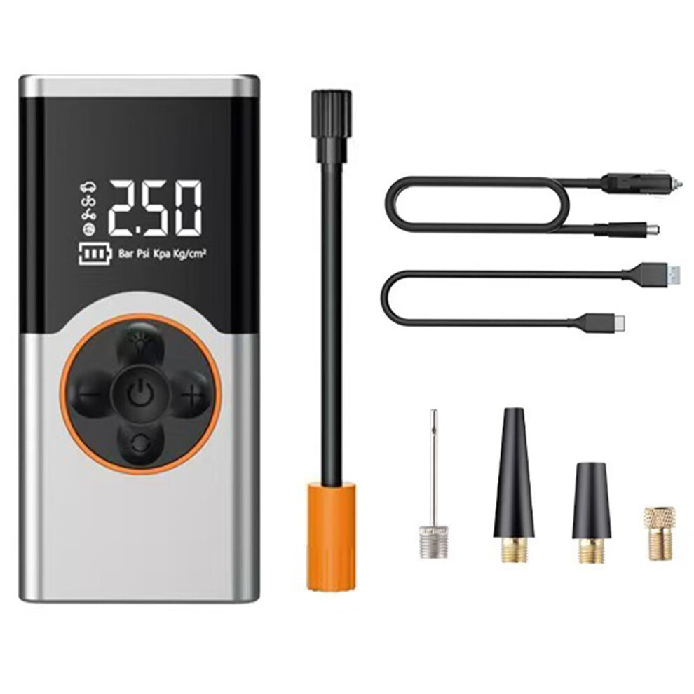 Tyre Inflator Cordless Compressor,Battery Air Pump,Portable,Preset Auto Shutoff(Black) Black 9189345779831