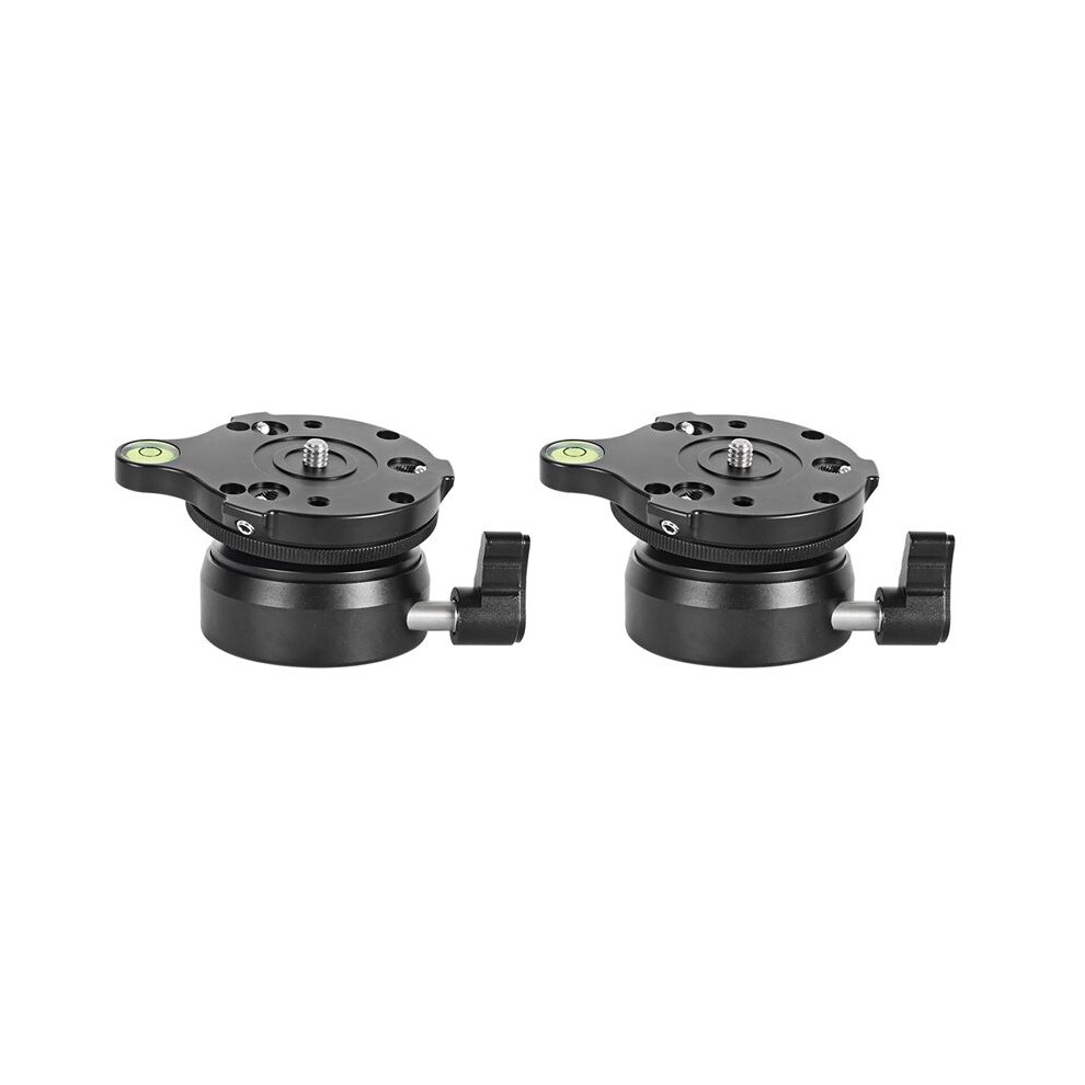 2X Dy-60N Tripod Head Leveling Base Adjusting Plate With Bubble Level For Dslr Camera 4712880666912