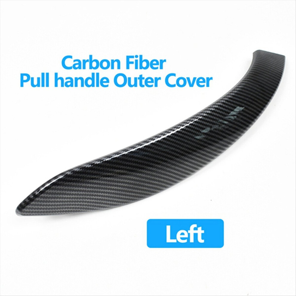2Pcs Abs Carbon Fiber Door Handle Trim Interior Pu 4852523876442