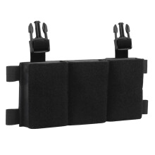 556/762 Triple Dual Purpose Mag Pouch For Airsoft Hunting Vest Plate Carrier Buckle CS Games Magazine Pouch Support Clip BK