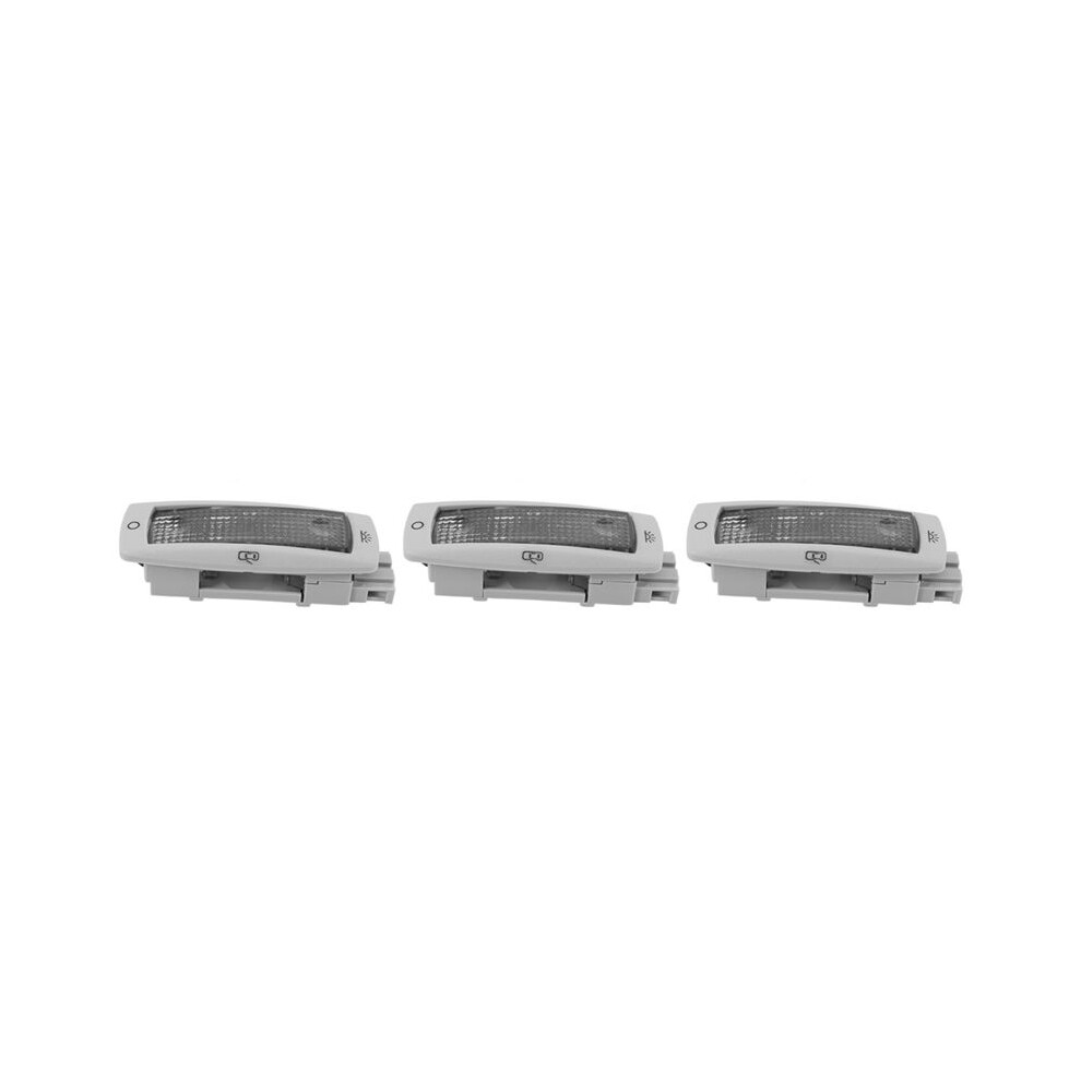 3X Car After Reading Map Dome 3B0947291 B For Volkswagen Golf Passat Tiguan Caddy Skoda Light/Gray 4712263737598