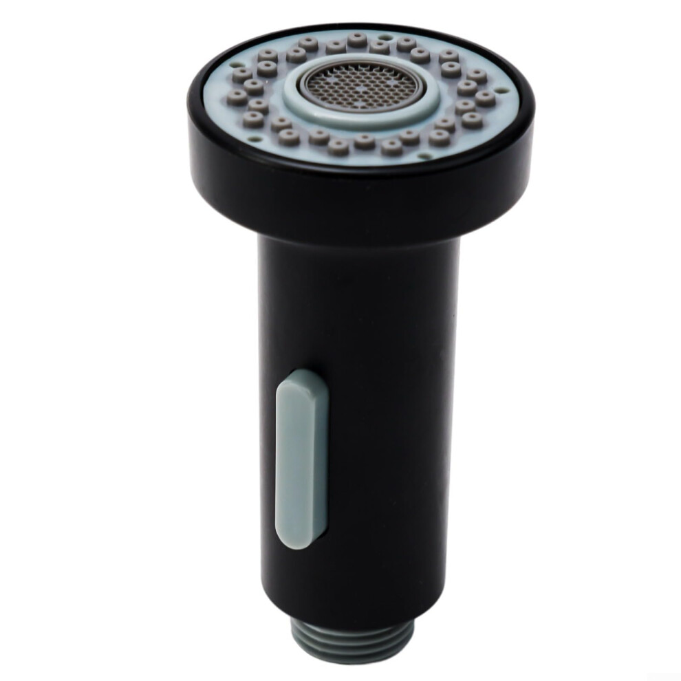 Extendable Kitchen Faucet Head, Abs, Replacement Shower Nozzle With Dual Function, Watersaving Design, Black 9412369702487