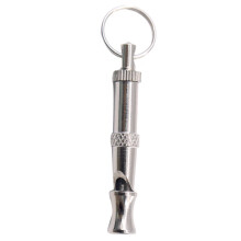 Adjustable Pitch Dog Whistle for Training, Loud Sound Sonic Whistle, Silver Pet Training Whistle.