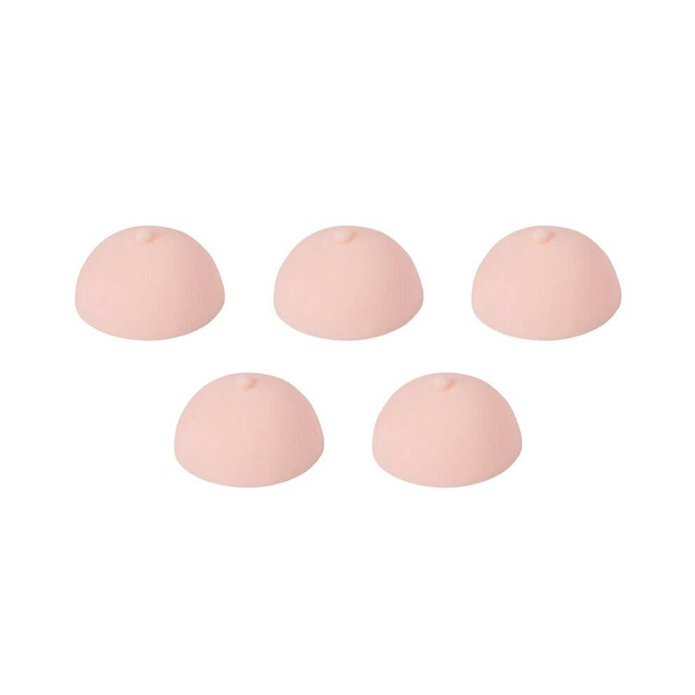 5X 3D Tattoo Areola Practicing Skin Silicone Fake Breasts Chest Pleural Practice Mould for Beginners Permanent Makeup