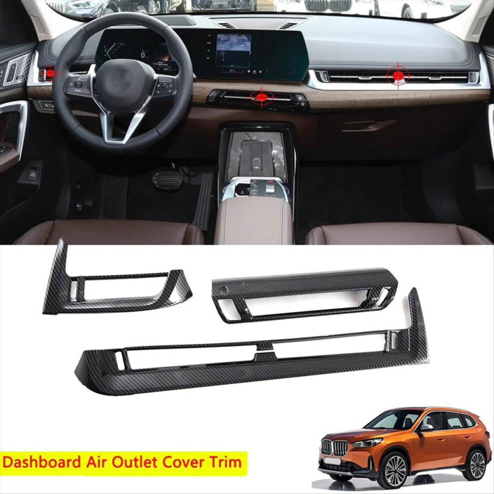 Abs Carbon Fiber Car Dashboard Air Vent Outlet Cov 4852523886007