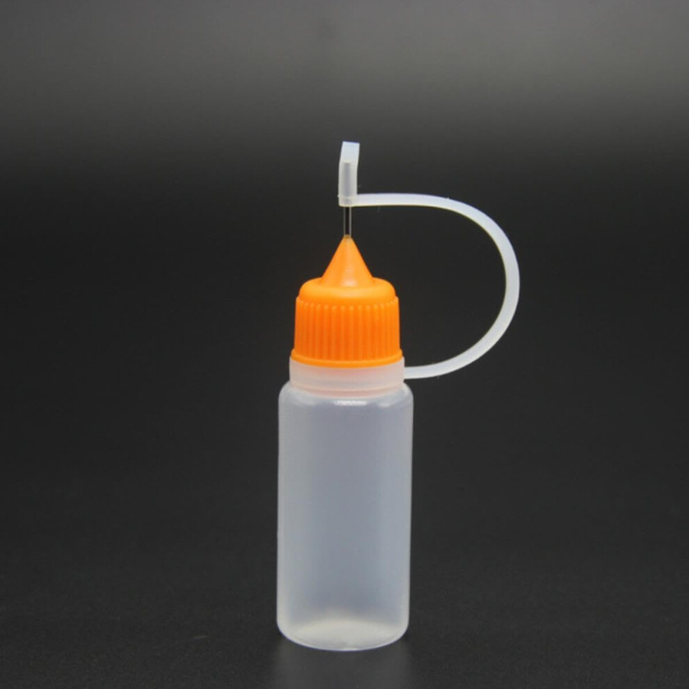 1pc 10ml Squeezable Needle Bottles Eye Liquid Dropper Sample Drop Can Be Applicator Refillable VailOrange