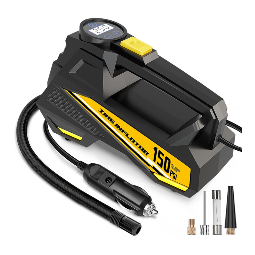 Rechargeable Auto Tire Inflator Build In Led Small Cordless Tire Pumps Light 9412369703781